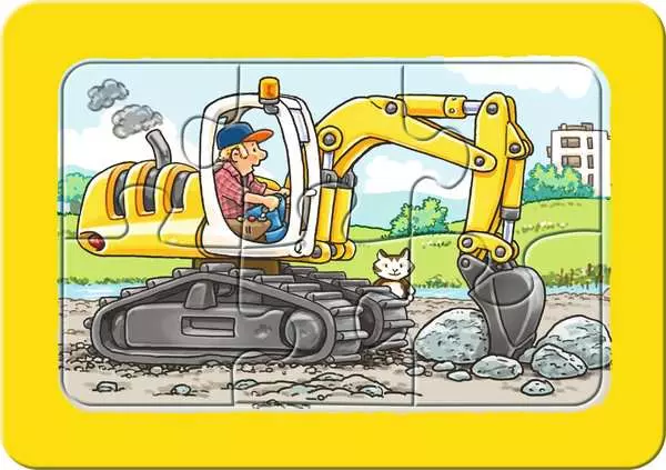 Ravensberger Matratzen Kinderpuzzle ab 2 Jahren - Bagger, Traktor und Kipplader - 6 Teile Bis zu 55% Rabatt
