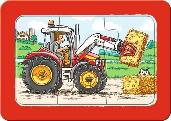 Ravensberger Matratzen Kinderpuzzle ab 2 Jahren - Bagger, Traktor und Kipplader - 6 Teile Bis zu 55% Rabatt