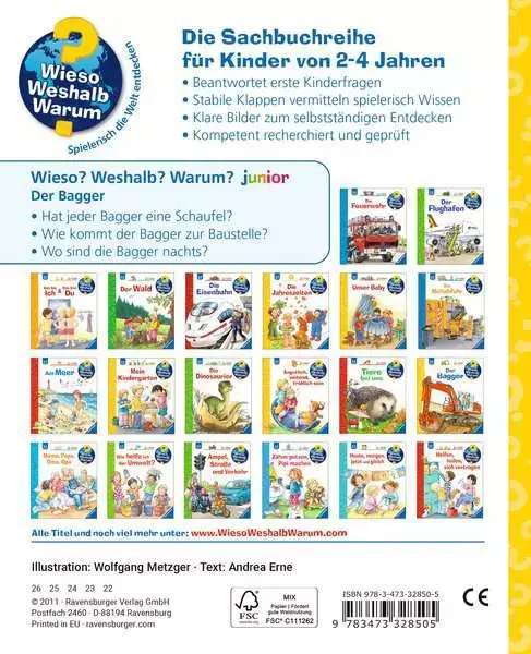 Ravensberger Matratzen Ravensburger Wieso? Weshalb? Warum? junior, Band 38: Der Bagger Speichern exportieren