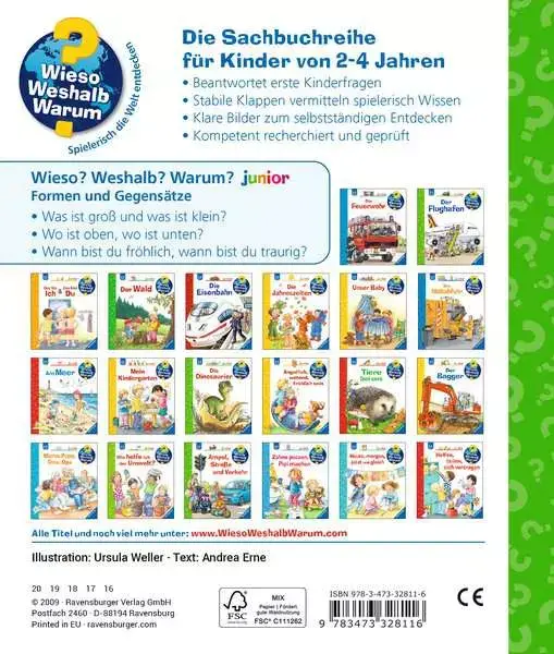 Ravensberger Matratzen Ravensburger Wieso? Weshalb? Warum? junior, Band 31: Formen und Gegensätze Angebote