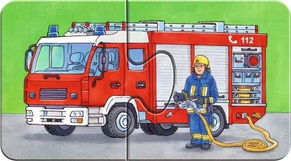 Ravensberger Matratzen Kinderpuzzle ab 2 Jahren - Einsatzfahrzeuge - 2 Teile Weihnachtsangebot
