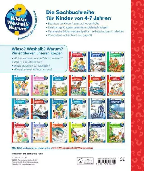 Ravensberger Matratzen Ravensburger Wieso? Weshalb? Warum? Band 1: Wir entdecken unseren Körper Zeitlich begrenztes Angebot