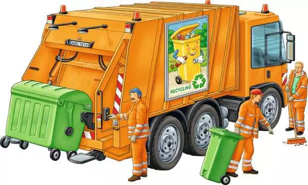 Ravensberger Matratzen Kinderpuzzle ab 4 Jahren - Müllabfuhr - 35 Teile Kostenlose Rückgabe