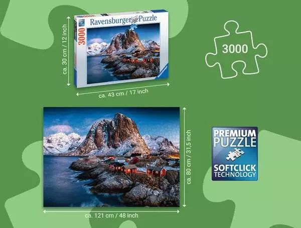 Ravensberger Matratzen Puzzle 3000 Teile - Hamnoy, Lofoten Bis zu 60% Rabatt