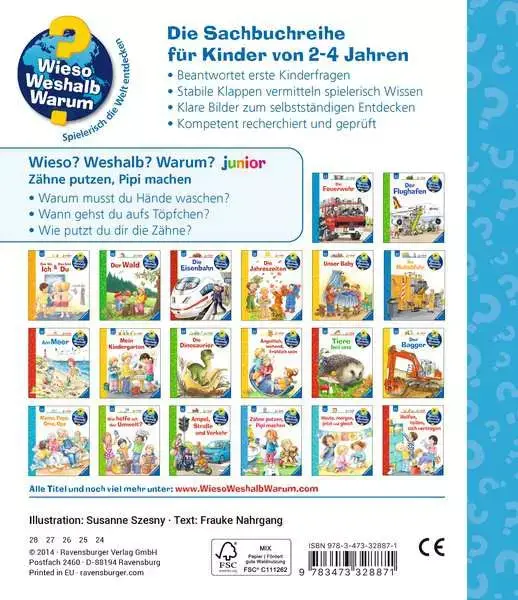Ravensberger Matratzen Ravensburger Wieso? Weshalb? Warum? junior, Band 52: Zähne putzen, Pipi machen Versandkostenfrei