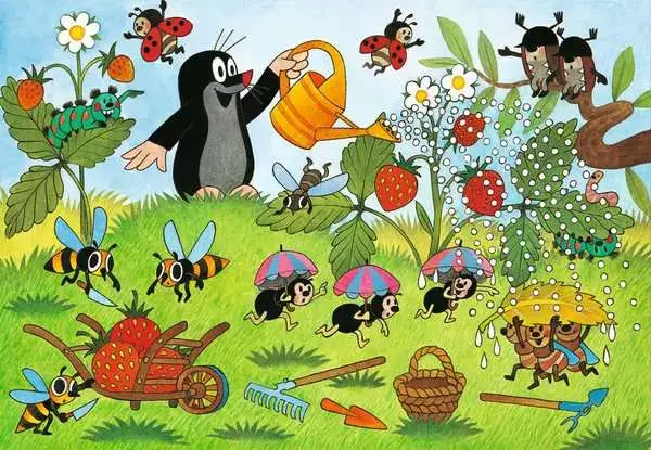 Ravensberger Matratzen Kinderpuzzle ab 4 Jahren - Der Maulwurf im Garten - 24 Teile Top Angebot