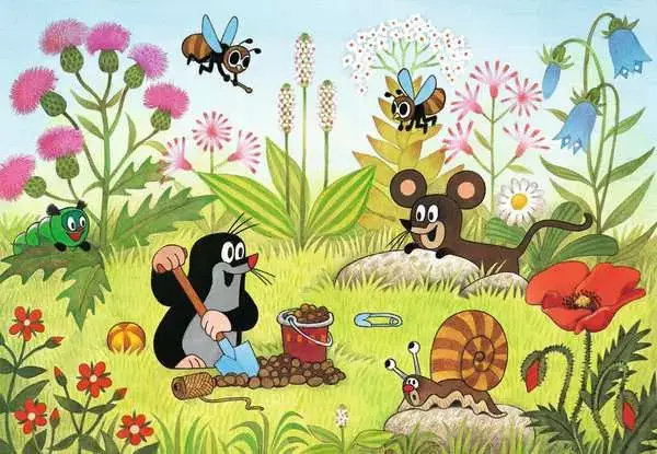 Ravensberger Matratzen Kinderpuzzle ab 4 Jahren - Der Maulwurf im Garten - 24 Teile Top Angebot
