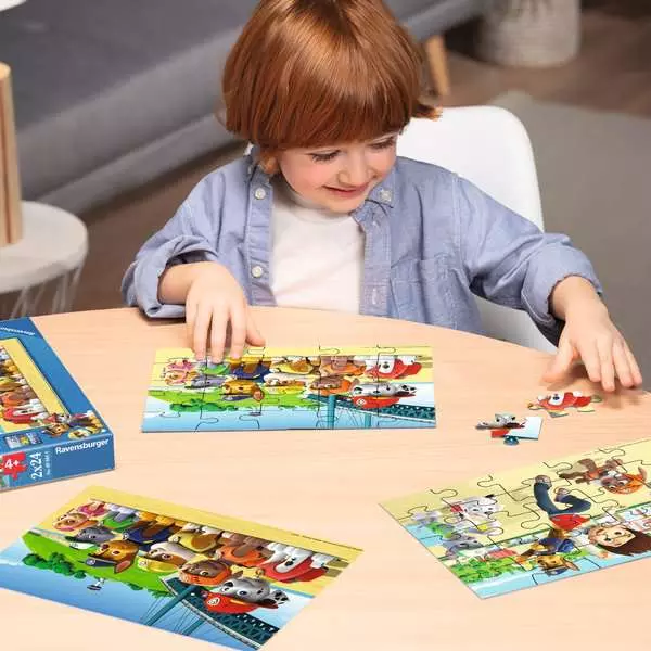 Ravensberger Matratzen Kinderpuzzle ab 4 Jahren - Heldenhafte Hunde - 24 Teile Saisonale Angebote