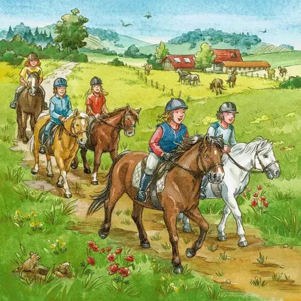Ravensberger Matratzen Kinderpuzzle ab 5 Jahren - Mein Reiterhof - 49 Teile Wochenangebot
