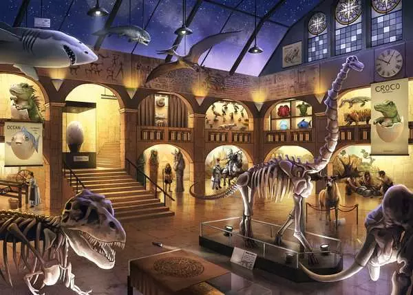 Ravensberger Matratzen Kinderpuzzle ab 9 Jahren - EXIT Puzzle Kids Im Naturkundemuseum - 368 Teile Letzter Tag