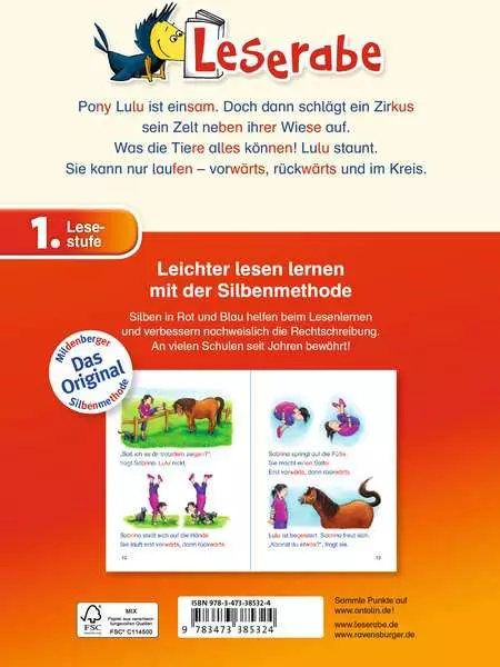 Ravensberger Matratzen Leserabe mit Mildenberger Silbenmethode: Das tollste Pony der Welt Bis zu 50% Rabatt