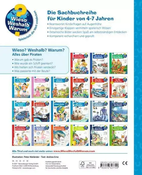 Ravensberger Matratzen Ravensburger Wieso? Weshalb? Warum?, Band 40: Alles über Piraten Nur noch ein Tag übrig