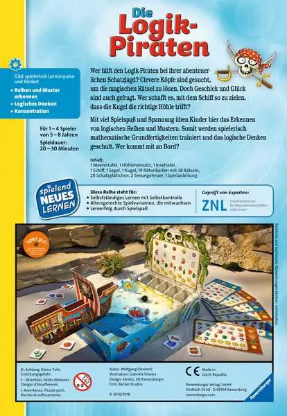 Ravensberger Matratzen Die Logik-Piraten - Kinderspiel ab 5 Jahren Fabrikladen