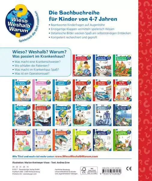 Ravensberger Matratzen Ravensburger Wieso? Weshalb? Warum?, Band 53: Was passiert im Krankenhaus? Exklusivangebot