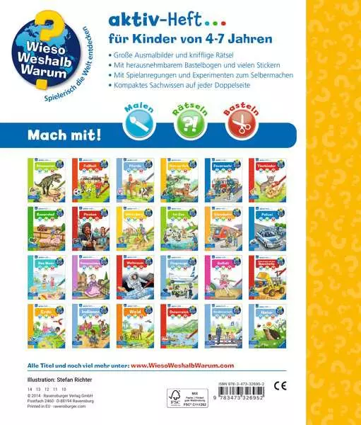 Ravensberger Matratzen Ravensburger Wieso? Weshalb? Warum? aktiv-Heft: Tiere der Welt Valentinstagsangebot