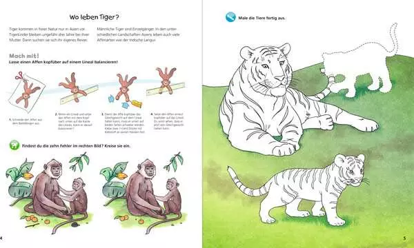 Ravensberger Matratzen Ravensburger Wieso? Weshalb? Warum? aktiv-Heft: Tiere der Welt Valentinstagsangebot