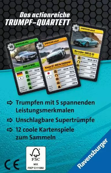 Ravensberger Matratzen Sports-Cars - Kartenspiel ab 7 Jahren Top Angebot