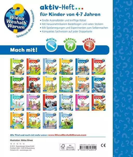 Ravensberger Matratzen Ravensburger Wieso? Weshalb? Warum? aktiv-Heft: Feuerwehr Große Rabatte