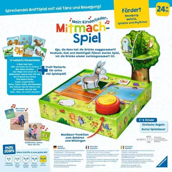Ravensberger Matratzen Mein Kinderlieder-Mitmachspiel - Kinderspiel ab [age] Jahren Tägliche Deals