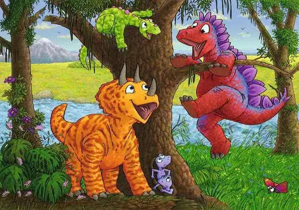 Ravensberger Matratzen Kinderpuzzle ab 4 Jahren - Spielende Dinos - 24 Teile VIP-Rabatte