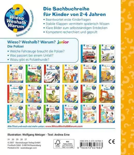 Ravensberger Matratzen Ravensburger Wieso? Weshalb? Warum? junior, Band 18: Die Polizei Letzte 3 Tage