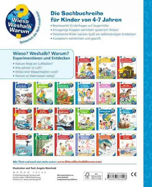 Ravensberger Matratzen Ravensburger Wieso? Weshalb? Warum?, Band 29: Experimentieren und Entdecken Clearance-Verkauf