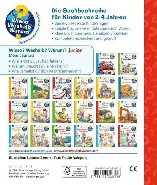 Ravensberger Matratzen Ravensburger Wieso? Weshalb? Warum? junior, Band 37: Mein Laufrad Black Friday Preise