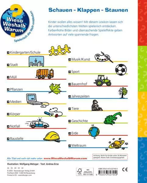 Ravensberger Matratzen Ravensburger Wieso? Weshalb? Warum? Mein erstes Lexikon Günstiger Verkauf