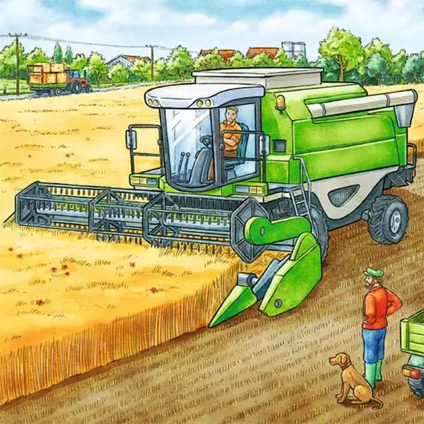 Ravensberger Matratzen Kinderpuzzle ab 5 Jahren - Große Landmaschinen - 49 Teile Rabatt
