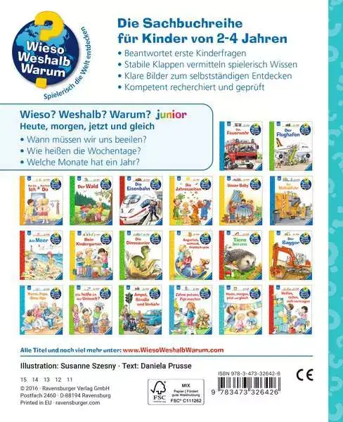 Ravensberger Matratzen Ravensburger Wieso? Weshalb? Warum? junior, Band 56: Heute, morgen, jetzt und gleich Großer Ausverkauf
