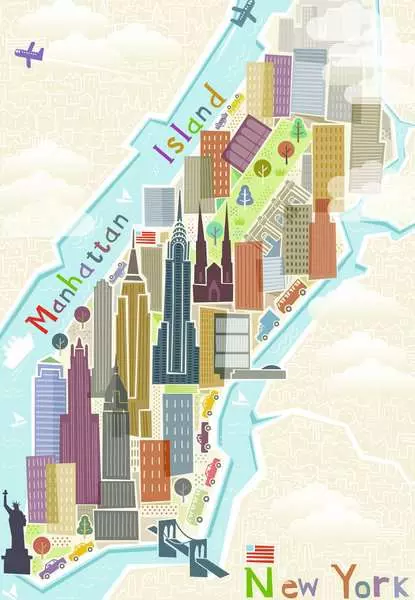 Ravensberger Matratzen Puzzle 99 Teile - New York Exklusivangebot