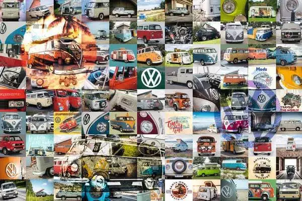 Ravensberger Matratzen Puzzle 3000 Teile - 99 Bulli Moments Jubiläumsangebot