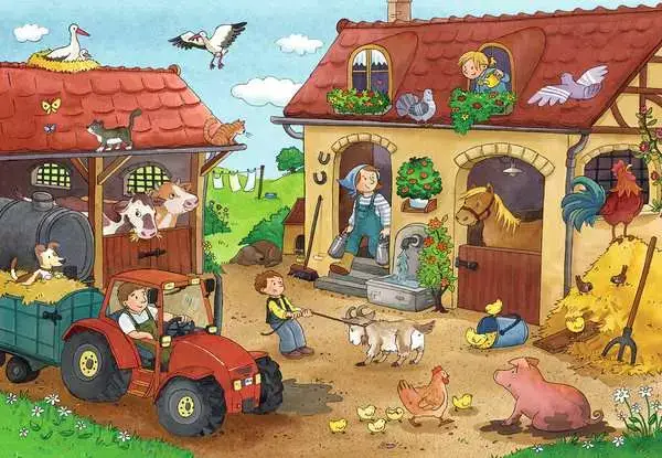 Ravensberger Matratzen Kinderpuzzle ab 3 Jahren - Fleißig auf dem Bauernhof - 12 Teile Neueste Mode