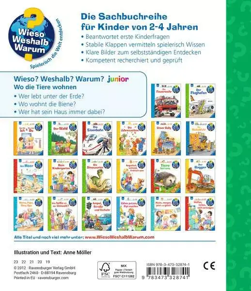 Ravensberger Matratzen Ravensburger Wieso? Weshalb? Warum? junior, Band 46: Wo die Tiere wohnen Wochenangebot