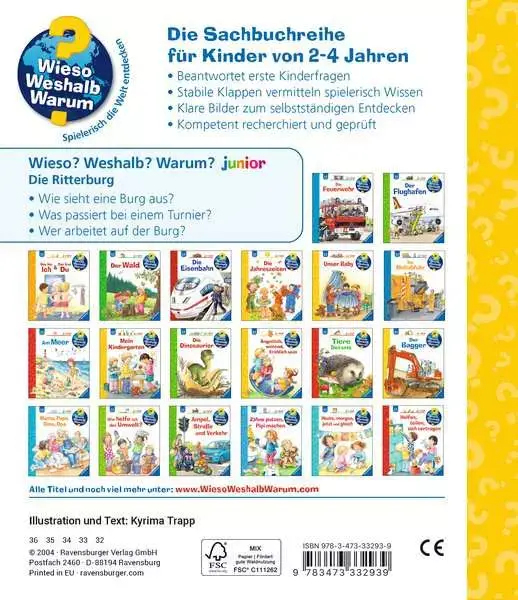 Ravensberger Matratzen Ravensburger Wieso? Weshalb? Warum? junior, Band 4: Die Ritterburg Clearance-Verkauf