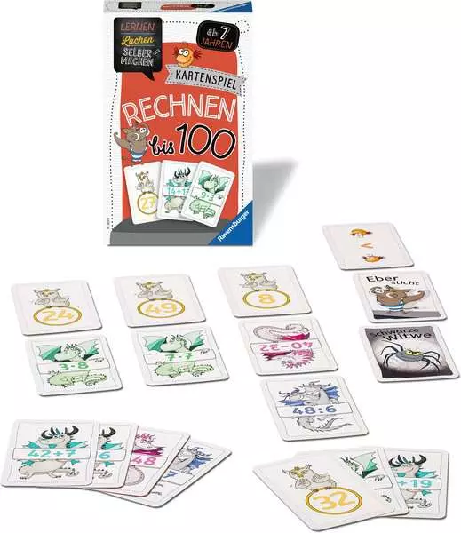 Ravensberger Matratzen Lernen Lachen Selbermachen: Rechnen bis 100 - Kartenspiel ab 7 Jahren Fabrikladen