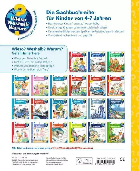 Ravensberger Matratzen Ravensburger Wieso? Weshalb? Warum?, Band 49: Gefährliche Tiere Im Verkauf