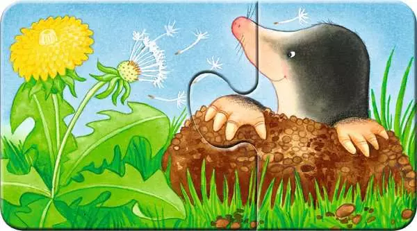 Ravensberger Matratzen Kinderpuzzle ab 2 Jahren - Tiere im Garten - 2 Teile Cyber Monday