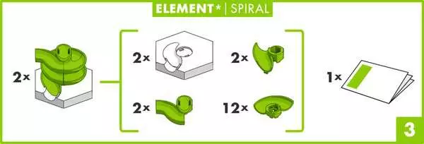 Ravensberger Matratzen GraviTrax Element Spiral - Kugelbahn-Erweiterung für Kinder ab 8 Jahren Jubiläumsangebot