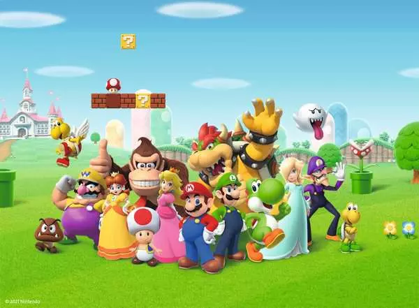 Ravensberger Matratzen Kinderpuzzle ab 8 Jahren - Super Mario Abenteuer - 200 Teile Riesige Ersparnisse