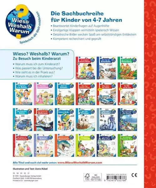 Ravensberger Matratzen Ravensburger Wieso? Weshalb? Warum?, Band 9: Zu Besuch beim Kinderarzt Wochenangebot