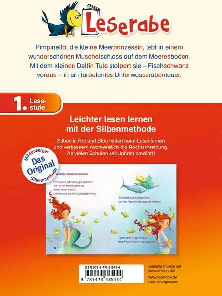 Ravensberger Matratzen Leserabe mit Mildenberger Silbenmethode: Pimpinella Meerprinzessin und der Delfin zollfrei