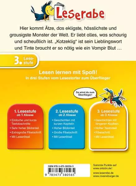 Ravensberger Matratzen Leserabe - 3. Lesestufe: Ätze, das Tintenmonster Online