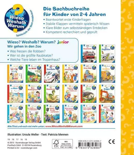 Ravensberger Matratzen Ravensburger Wieso? Weshalb? Warum? junior, Band 30: Wir gehen in den Zoo Hotsell