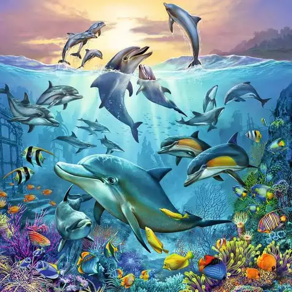 Ravensberger Matratzen Kinderpuzzle ab 5 Jahren - Tierwelt des Ozeans - 49 Teile Rabatt