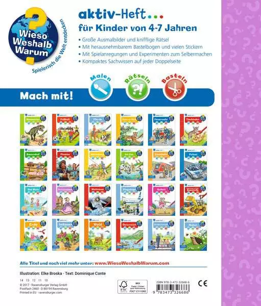 Ravensberger Matratzen Ravensburger Wieso? Weshalb? Warum? aktiv-Heft: Prinzessinnen Versandkostenfrei