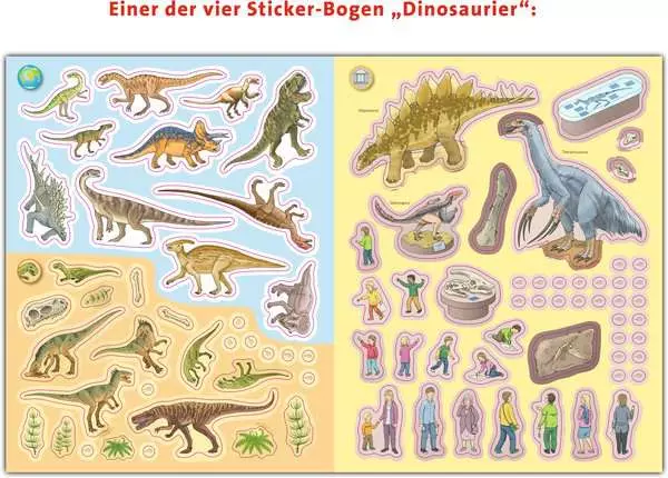 Ravensberger Matratzen Ravensburger Wieso? Weshalb? Warum? Stickerheft: Dinosaurier Saisonschlussverkauf