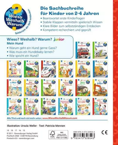 Ravensberger Matratzen Ravensburger Wieso? Weshalb? Warum? junior, Band 41: Mein Hund Weihnachtsangebot