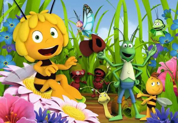 Ravensberger Matratzen Kinderpuzzle ab 3 Jahren - Biene Maja auf der Blumenwiese - 12 Teile Jubiläumsangebot