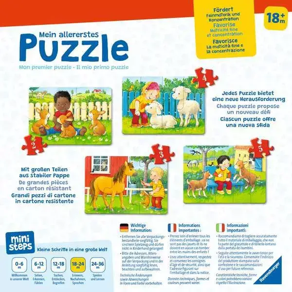 Ravensberger Matratzen Ravensburger Mein allererstes Puzzle: Streichelzoo Top Angebot